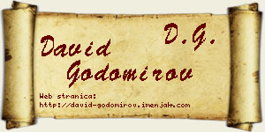 David Godomirov vizit kartica
